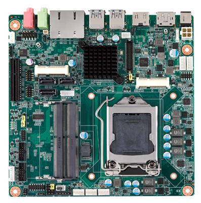 AIMB 産業用マザーボード mini-ITX LGA1151 wH110/DP/HDMI/VGA/PCIe/2GbE RoHS