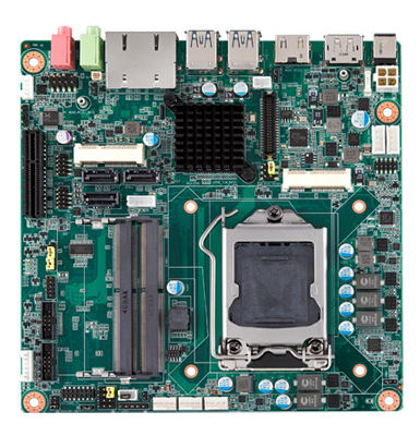 AIMB 産業用マザーボード mini-ITX LGA1151 wH110/DP/HDMI/LVDS/PCIe/2GbE RoH
