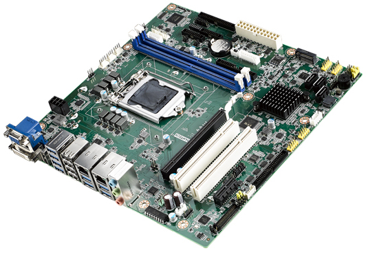 産業用マザーボード 第8、9世代 Intel Core i対応 H310搭載Micro-ATXマザーボード 2GbE/10COM/3SATA/VGA/DVI/DP/4USB3.0/8USB2.0/2PCI/AMP