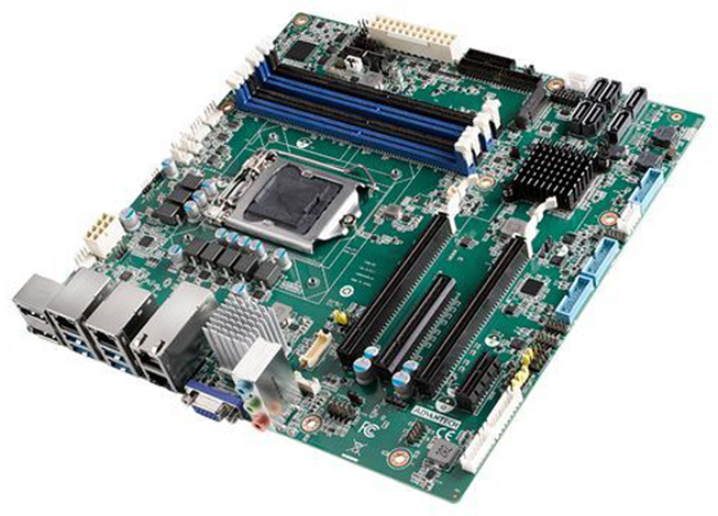 AIMB 産業用MicroATX マザーボード LGA1200 mATX 2DP/6SATA/6COM/12USB/2GbE/Q470E