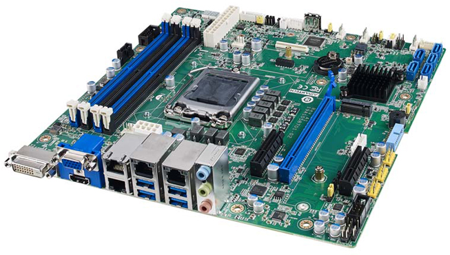 LGA 1200 uATX Server Board W480E GbEx2
