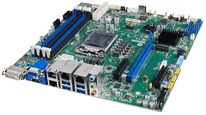LGA 1200 uATX Server Board W480E GbEx4