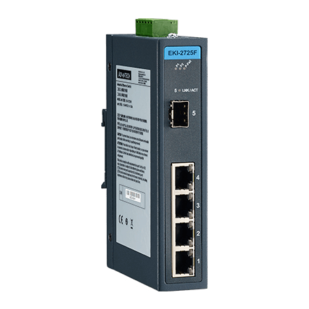 産業用コミュニケーションEKI 4GE + 1SFP Ind. Unmanaged Switch