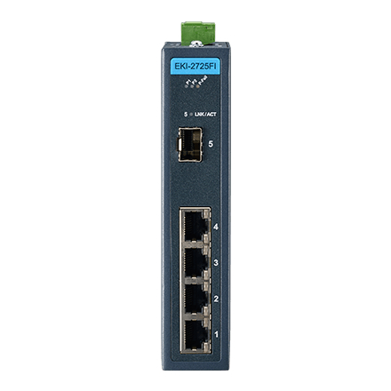 産業用コミュニケーションEKI 4GE + 1SFP Ind. Unmanaged Switch W/T
