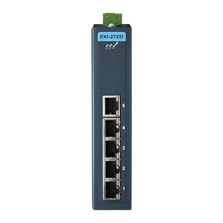 産業用コミュニケーションEKI ETHERNET DEVICE 5-port Ind. Unmanaged GbE Switch W/T
