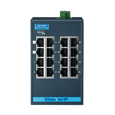 産業用コミュニケーションEKI 16-port Entry Level Managed Switch Supporting EtherNet/IP Extreme Temp