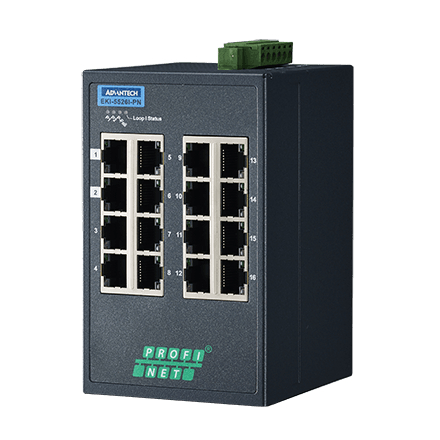 産業用コミュニケーションEKI 16-port Entry Level Managed Switch Supporting Profinet Extreme Temp