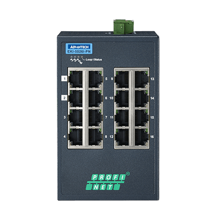 産業用コミュニケーションEKI 16-port Entry Level Managed Switch Supporting Profinet Extreme Temp