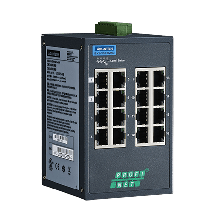 産業用コミュニケーションEKI 16-port Entry Level Managed Switch Supporting Profinet Extreme Temp
