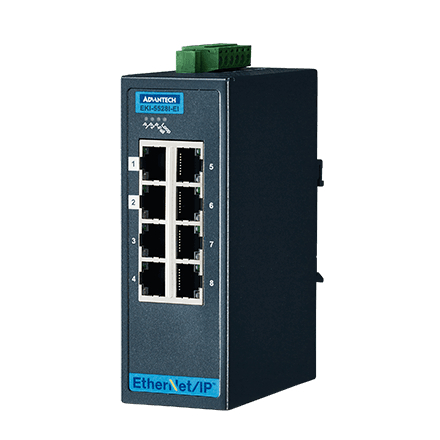 産業用コミュニケーションEKI ETHERNET DEVICE 8FE Ind. Switch with EtherNet/IP W/T.