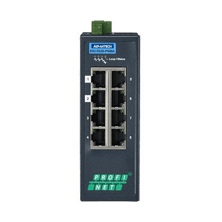産業用コミュニケーションEKI 8-port Entry Level Managed Switch with PROFINET MRP Master