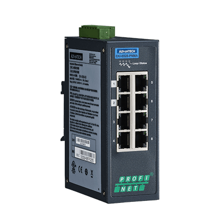 産業用コミュニケーションEKI 8-port Entry Level Managed Switch with PROFINET MRP Master