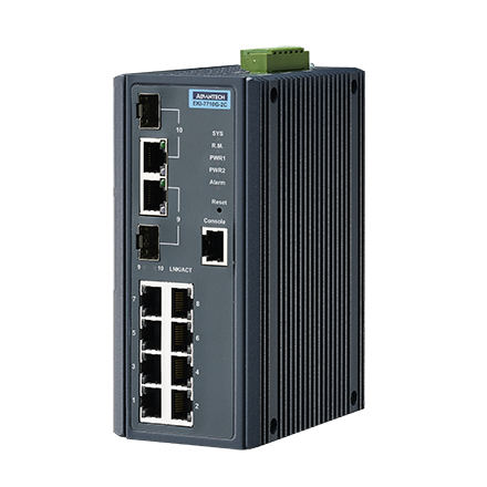 産業用コミュニケーションEKI 8GEポート + 2G SFP/コンボポート 産業用マネージドスイッチ