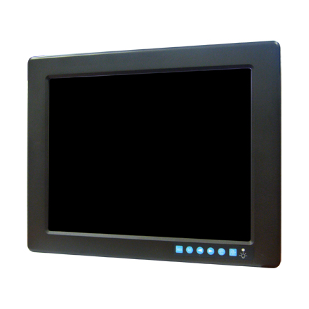 12.1インチ XGA LCDパネルマウントモニター 抵抗膜式（シングルタッチ）+ ACアダプタ・ケーブル