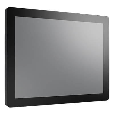 15インチ XGA対応 フルフラット対応静電容量方式マルチタッチモニター VGA DVI HDMI入力に対応 フロント IP54対応