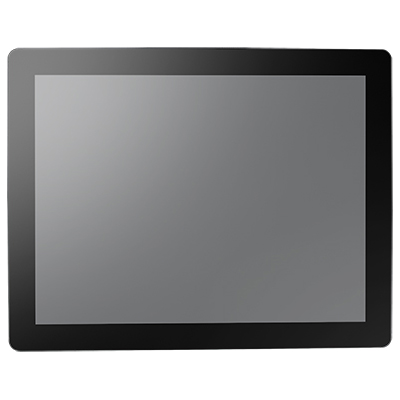 15インチ XGA対応 フルフラット対応静電容量方式マルチタッチモニター VGA DVI HDMI入力に対応 フロント IP54対応