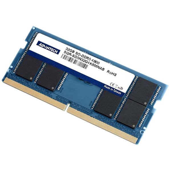 産業向けメモリ SODIMM DDR5 4800 16GB 2Gx8 (0-85) Micron