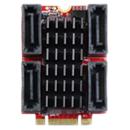 Innodisk 産業用M.2 3042 - SATA III×4ポート変換アダプタ