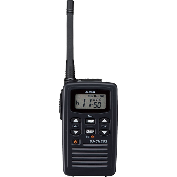 特定小電力トランシーバー 薄型 20ch ミドルアンテナ 充電セット付属 黒