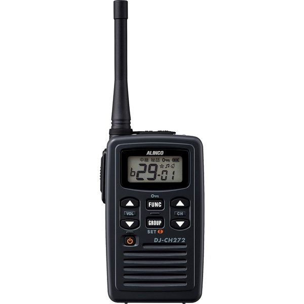 特定小電力トランシーバー 薄型 47ch ミドルアンテナ 充電セット付属 黒