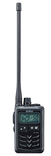 特定小電力トランシーバー 47ch 防水仕様 ロングアンテナ ブラック