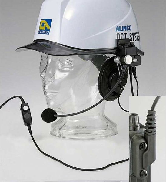ヘルメット用ヘッドセット 防水プラグ