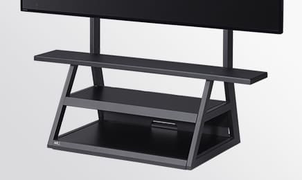 WALL テレビスタンド M1キャスター サテンブラック