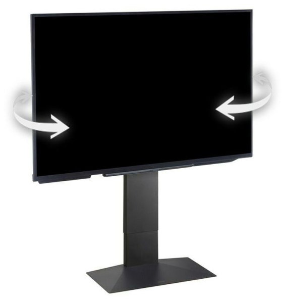 32～80型対応 首振り機能付き WALL テレビスタンド V3 SW ロータイプ サテンブラック