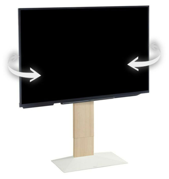 32～80型対応 首振り機能付き WALL テレビスタンド V3 SW ロータイプ ホワイトオーク