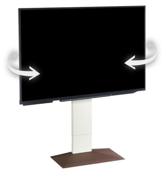 32～80型対応 首振り機能付き WALL テレビスタンド V3 SW ロータイプ ウォールナットベース