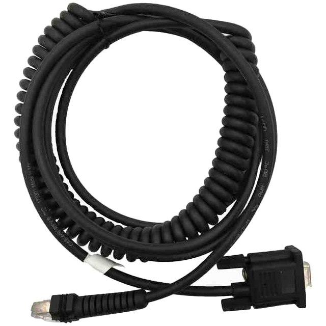 PowerScanシリーズ用RS232Cコイルケーブル 3.6m