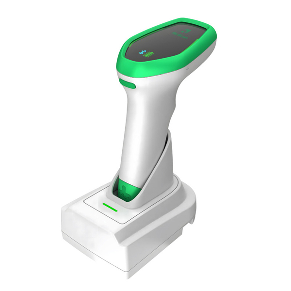 【発売記念キャンペーンセット】 AirScan Handheld 2次元コードリーダー 無線 Bluetooth スーパーキャパシタパック（急速充放電） 充電クレードル / 通信ドングルセット