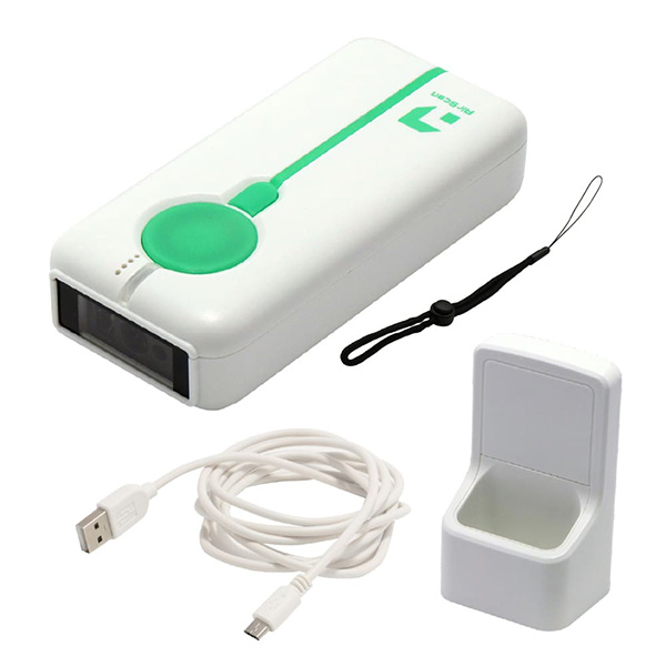 【発売記念キャンペーンセット】 AirScan Mobile モバイルバーコードリーダー 無線 Bluetooth 充電クレードルセット