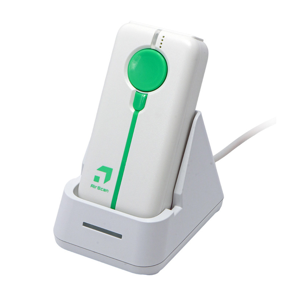 AirScan Mobile モバイル1次元バーコードリーダー 白 無線 Bluetooth 充電クレードル シリコン保護カバーセット