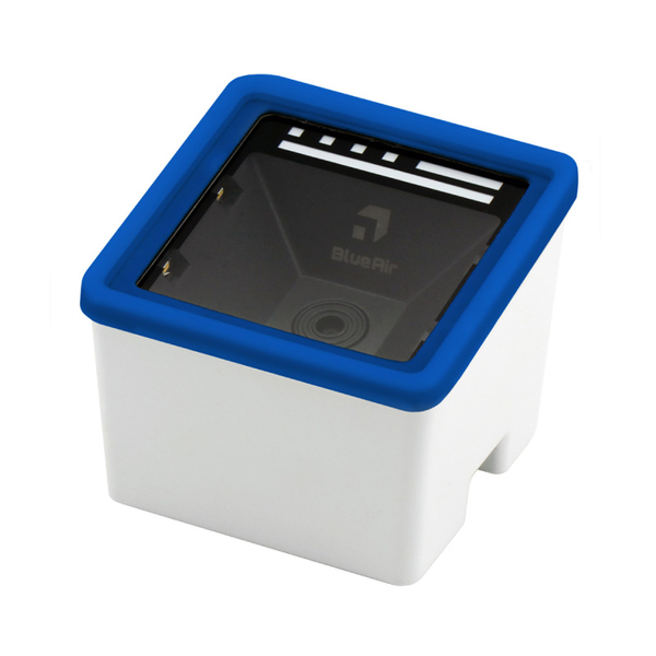 【発売記念キャンペーンセット】 BlueAir eTicket 定置式2次元コードリーダー 有線 / 無線 USB接続 Bluetooth IP52対応ブルーラバーフレーム装着モデ バッテリ非搭載