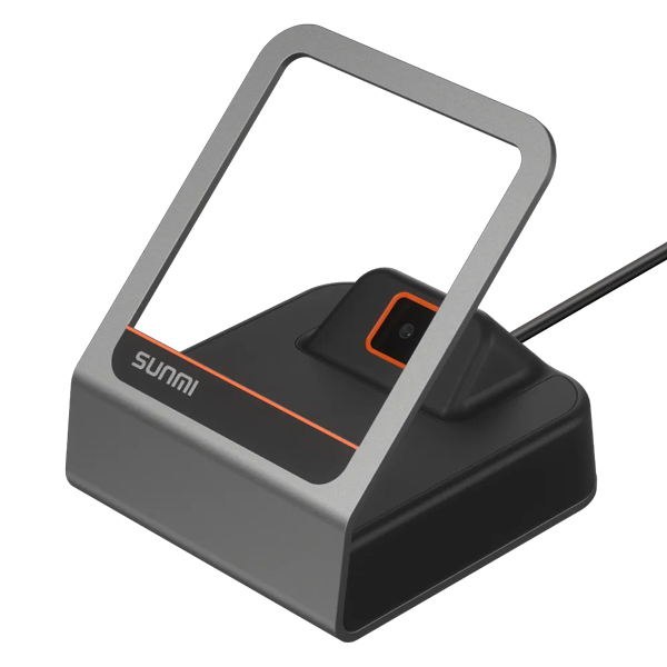 SUNMI Blink2 テーブルトップQRコードリーダ 黒/グレー USB-Aケーブル 1.5m
