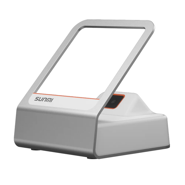 SUNMI Blink2 テーブルトップQRコードリーダ 白/シルバー USB Type-Cケーブル 1.5m