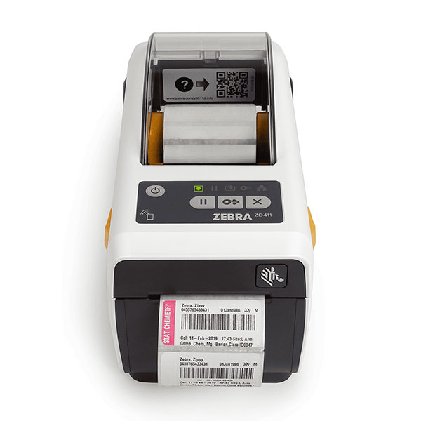 デスクトッププリンタ Zebra ZD411 HC ヘルスケアモデル 熱転写式 203dpi 2インチ USB Ethernet Bluetooth ラベル印刷
