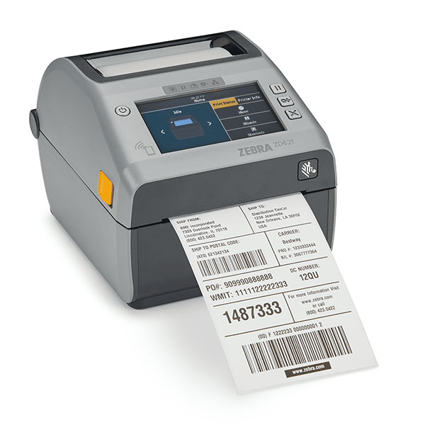 デスクトッププリンタ Zebra ZD621 感熱式 203dpi 4インチ USB Ethernet RS232C Bluetooth USBHost ラベル印刷