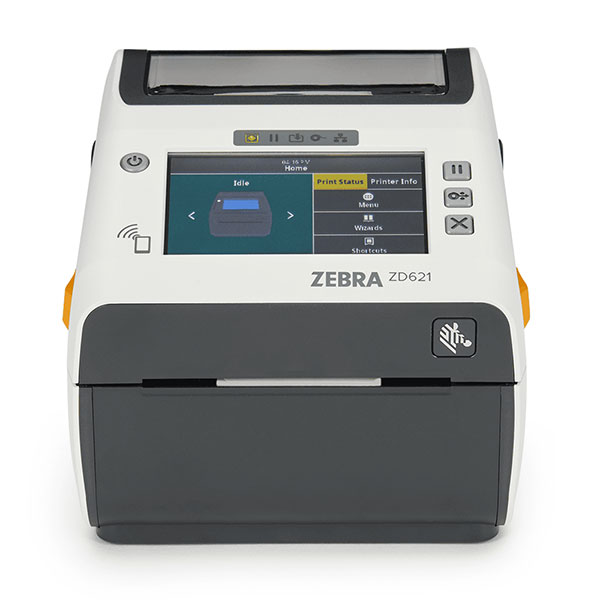 デスクトッププリンタ Zebra ZD621 HC ヘルスケアモデル 感熱式 203dpi 4インチ USB RS232C Ethernet Bluetooth USBHost ラベル印刷