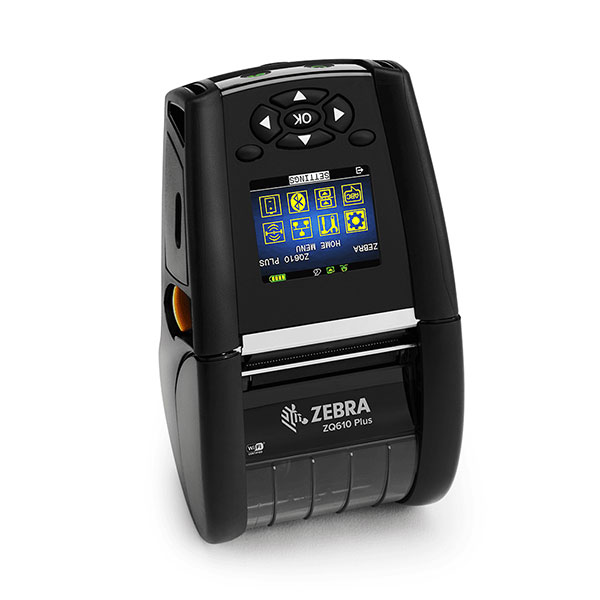 モバイルプリンタ Zebra ZQ610 Plus 感熱式 203dpi 2インチ USB Wi-Fi Bluetooth RS232C ラベル印刷 レシート印刷