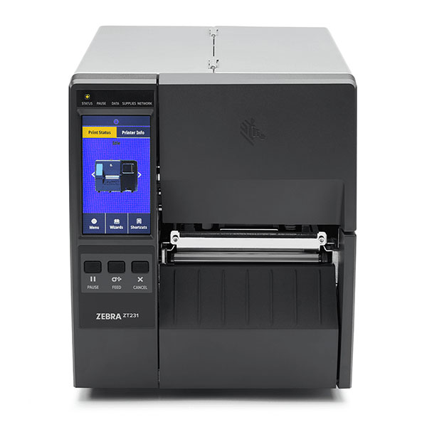 デスクトッププリンタ Zebra ZT231 熱転写式 300dpi 4インチ USB RS232C Ethernet Bluetooth USBHost ラベル印刷 剥離機能付き