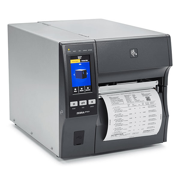 デスクトッププリンタ Zebra ZT421 熱転写式 203dpi 6インチ USB USBHost Ethernet RS232C Bluetooth ラベル印刷