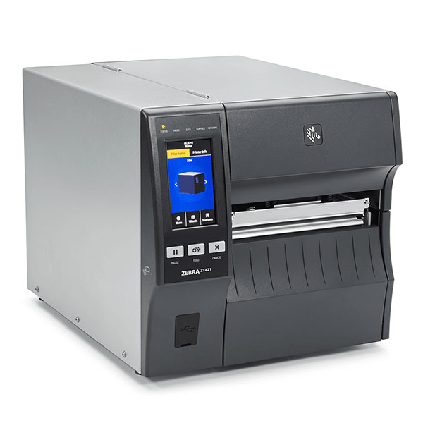 デスクトッププリンタ Zebra ZT421 熱転写式 300dpi 6インチ USB USBHost Ethernet RS232C Bluetooth ラベル印刷 オートカッター付き