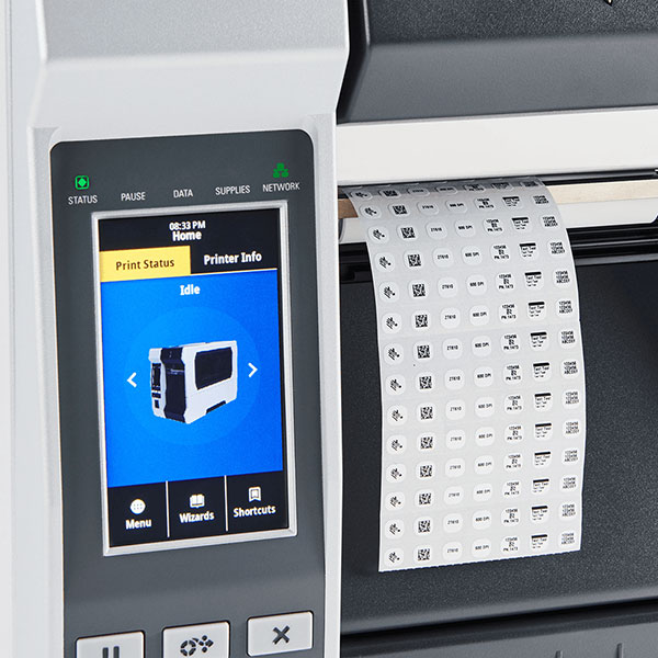 産業用プリンタ Zebra ZT610 RFID 熱転写式 203dpi 4インチ USB RS232C Ethernet Bluetooth USBHost ラベル印刷 剥離機能付き