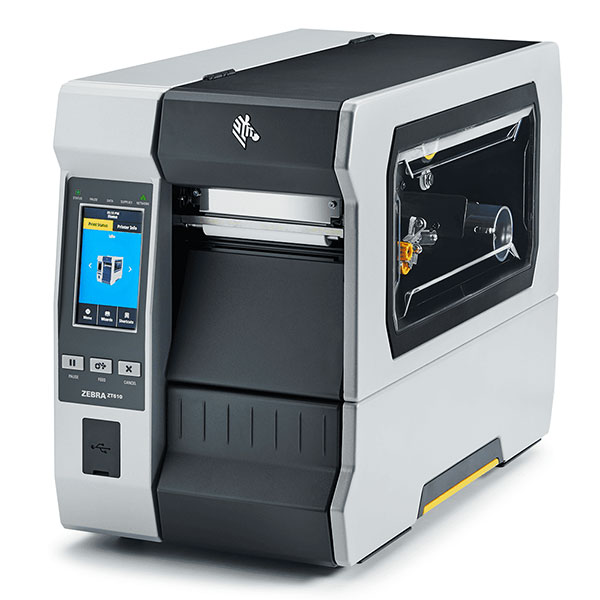 デスクトッププリンタ Zebra ZT610 熱転写式 600dpi 4インチ USB RS232C Ethernet Bluetooth USBHost ラベル印刷 オートカッター付き