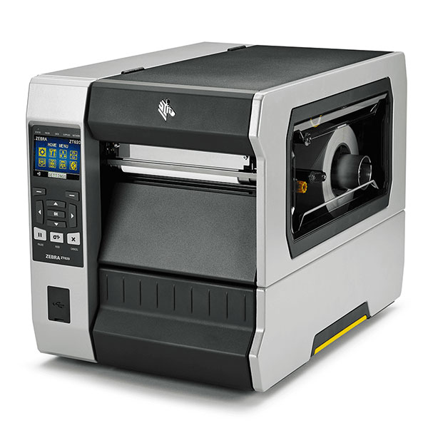 産業用プリンタ Zebra ZT620 熱転写式 203dpi 6インチ USB RS232C Ethernet Bluetooth USBHost オートカッター付き