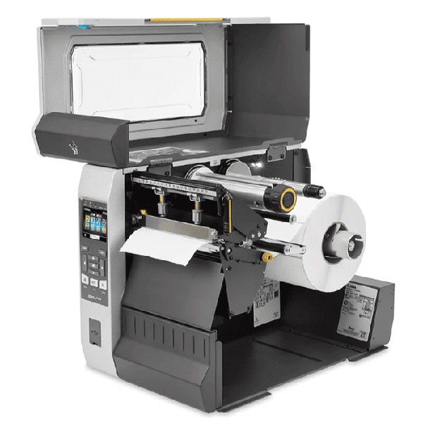 産業用プリンタ Zebra ZT620 熱転写式 300dpi 6インチ USB RS232C Ethernet Bluetooth USBHost オートカッター付き 剥離機能付き