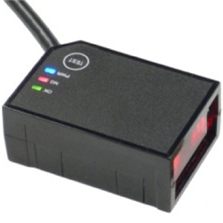 親指サイズ定置式CCDバーコードスキャナ、RS232/USB、10P10C