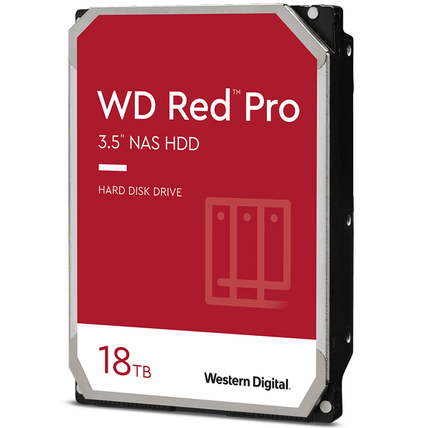 WD Red Proシリーズ 3.5インチ内蔵HDD NAS用 18TB SATA3.0(SATA 6Gb/s) 7200rpm 512MB 5年保証 WD181KFGX